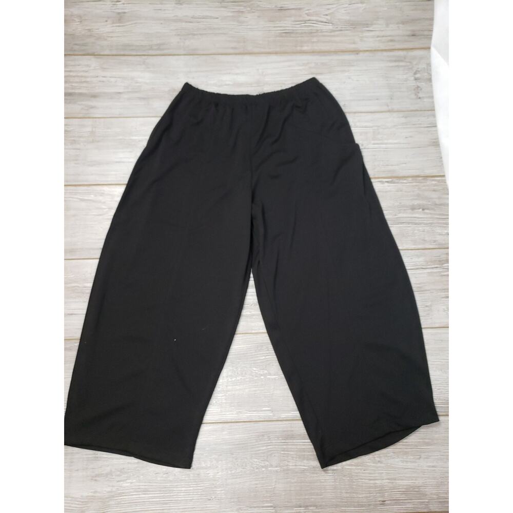 msquare Balloon Pants One Size Black Elastic Waist Made in USA 100% microfiber